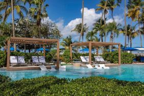 Pool cabanas at Royal Sonesta San Juan.