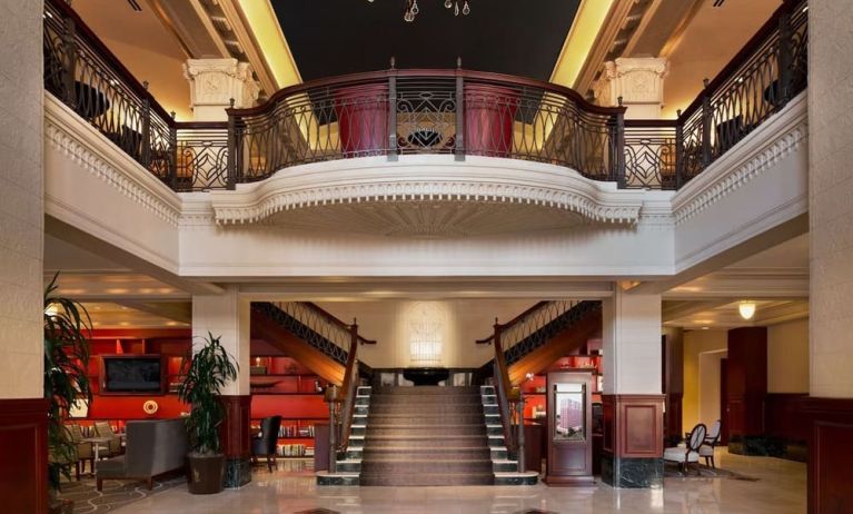 Lobby entrance at The Stephen F Austin Royal Sonesta Hotel.