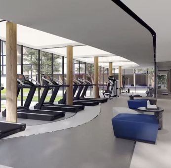 Fitness center at Modena By Fraser Buriram.