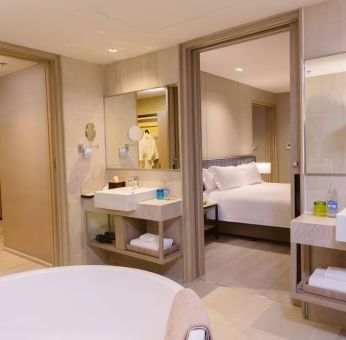 Guest bathroom at Modena By Fraser Buriram.