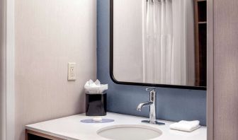 Guest bathroom at Sonesta Select Boston Foxborough Mansfield.