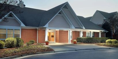 Hotel exterior at Sonesta ES Suites Raleigh Durham Airport Morrisville.