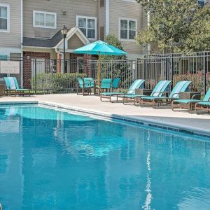 Outdoor pool at Sonesta ES Suites Raleigh Durham Airport Morrisville.