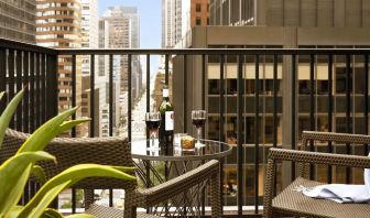 Hotel balcony at The Fifty Sonesta Select New York.