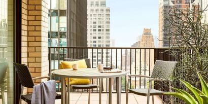 Day use room with balcony at The Fifty Sonesta Select New York.