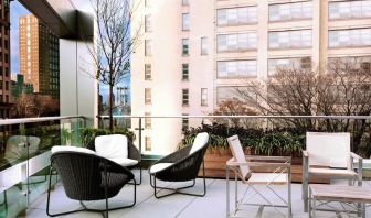 Outdoor terrace at The Tillary Hotel.