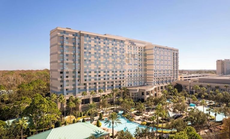 Hotel exterior at Signia By Hilton Orlando Bonnet Creek.