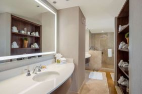 Guest bathroom at Signia By Hilton Orlando Bonnet Creek.