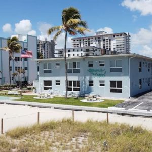 Hotel exterior at Shore View Hotel.