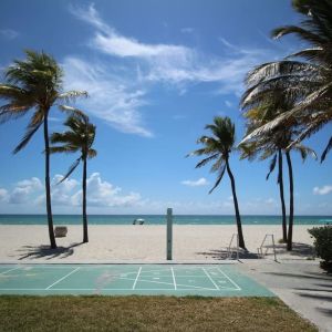 Beach access at Shore View Hotel.