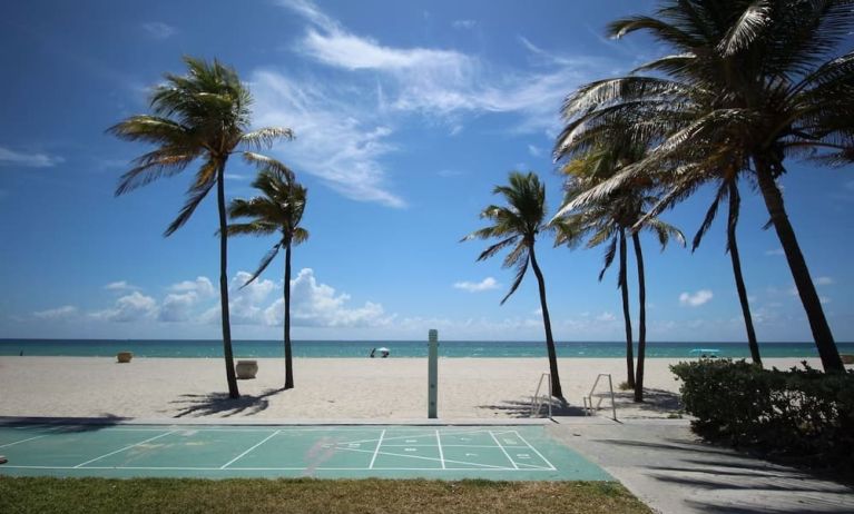 Beach access at Shore View Hotel.