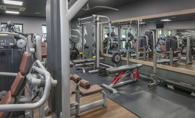 Fitness center at DoubleTree By Hilton Oxford Belfry.