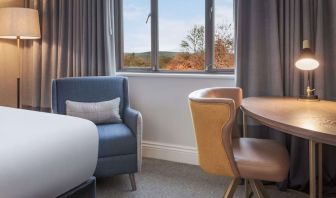 Cozy day use room with work desk at DoubleTree By Hilton Oxford Belfry.