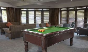 Game room with pool table at DoubleTree By Hilton Oxford Belfry.