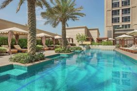 Outdoor pool at Hilton Dubai Al Habtoor City.