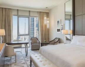 King room at Hilton Dubai Al Habtoor City.
