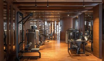 Gym equipment at Hilton Dubai Al Habtoor City.