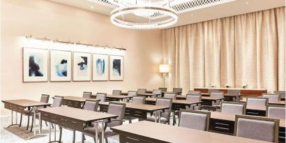 Conference room at Hilton Dubai Al Habtoor City.