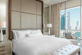 Romantic king suite at Hilton Dubai Al Habtoor City.