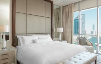 Romantic king suite at Hilton Dubai Al Habtoor City.