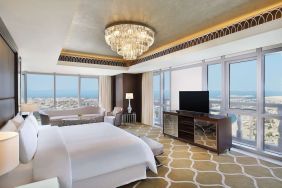 Day use room at Hilton Dubai Al Habtoor City.