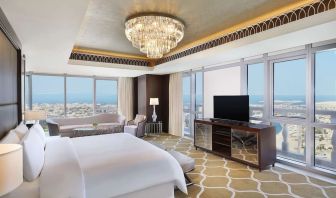 Day use room at Hilton Dubai Al Habtoor City.