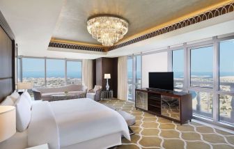 Day use room at Hilton Dubai Al Habtoor City.