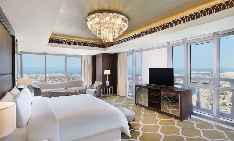 Day use room at Hilton Dubai Al Habtoor City.