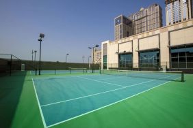 Tennis court at Hilton Dubai Al Habtoor City.