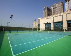 Tennis court at Hilton Dubai Al Habtoor City.