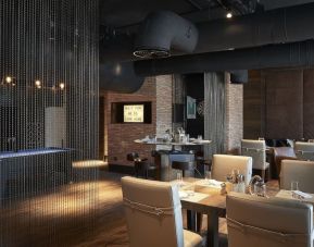Meeting and dining space at Hilton Dubai Al Habtoor City.