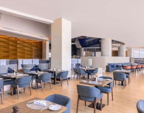 Meeting and dining area at Hilton Dubai Al Habtoor City.