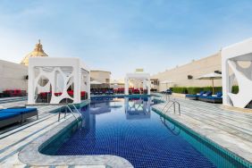 Outdoor pool at V Hotel Dubai.