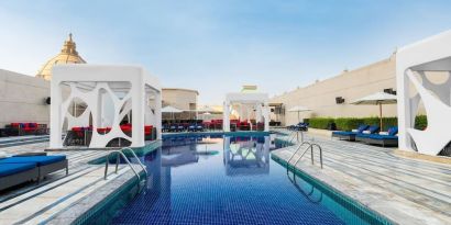 Outdoor pool at V Hotel Dubai.