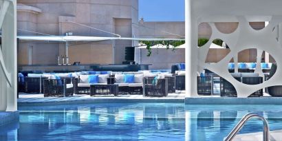 Lovely outdoor pool at V Hotel Dubai.