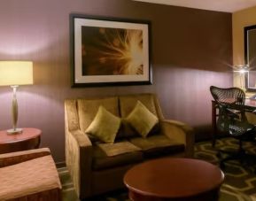 Day use room with lounge and work space at Hilton Garden Inn Kennett Square.