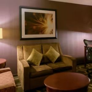 Day use room with lounge and work space at Hilton Garden Inn Kennett Square.