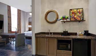 Spacious king room with kitchen at Hampton Inn & Suites Austin @ The UniversityCapitol.