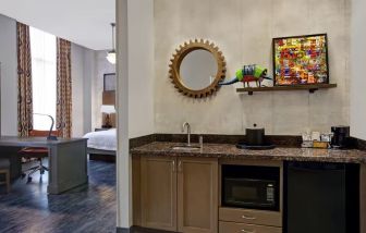 Spacious king room with kitchen at Hampton Inn & Suites Austin @ The UniversityCapitol.