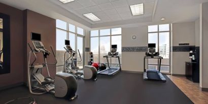 Fitness center at Hampton Inn & Suites Austin @ The UniversityCapitol.