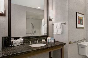 Guest bathroom with shower at Hampton Inn & Suites Austin @ The UniversityCapitol.