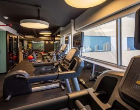 Fitness center at Hilton Garden Inn Lima Miraflores.