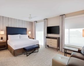 Day use room with natural light at Homewood Suites By Hilton Louisville Downtown.
