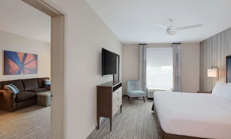 Day use room with lounge area at Homewood Suites By Hilton Louisville Downtown.