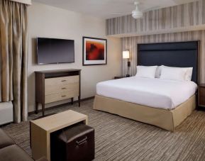 King room with TV at Homewood Suites By Hilton Louisville Downtown.