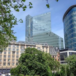 Hotel exterior at DoubleTree By Hilton Brussels City.