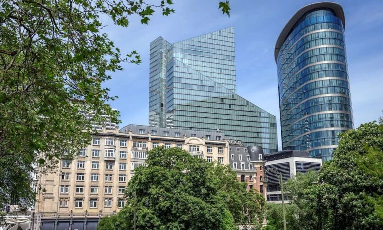 Hotel exterior at DoubleTree By Hilton Brussels City.