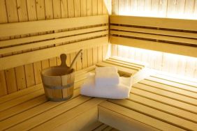 Spa and sauna at DoubleTree By Hilton Brussels City.