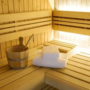 Spa and sauna at DoubleTree By Hilton Brussels City.