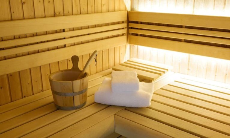 Spa and sauna at DoubleTree By Hilton Brussels City.